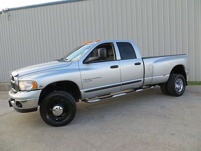 05 ram 3500 (slt) 5.9 (h.o) cummins (6spd) 4x4 manual diesel 1-owner carafx tx