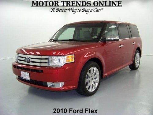 Limited navigation rearcam sunroof leather htd seats sync 2010 ford flex 49k