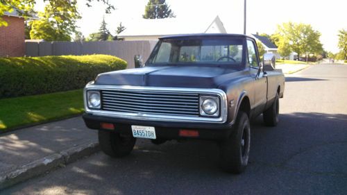 1972 chevy 4x4 factory 4 speed 350 v8 4x4 longbox 3.73 posi