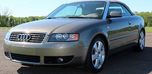 Audi a4 3.0 convertible 54k miles alpaka beige metallic 1 owner garaged