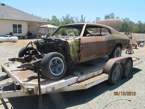 1972 chevelle ss 454 4 speed project VERY RARE, image 4