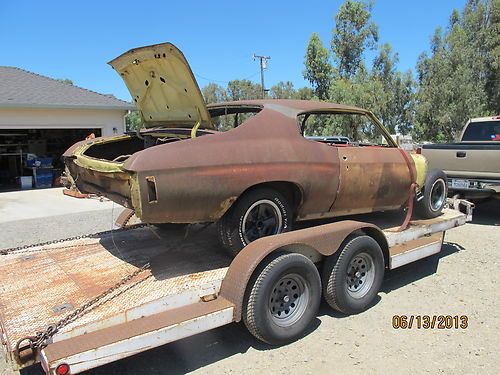1972 chevelle ss 454 4 speed project VERY RARE, image 9