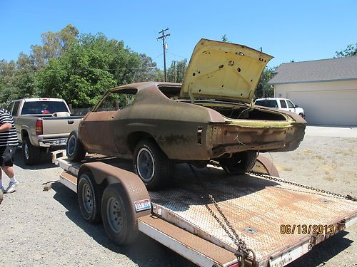 1972 chevelle ss 454 4 speed project VERY RARE, image 12