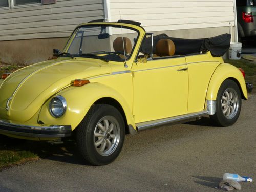 1979 volkswagen beetle yellow great condition base convertible 2-door 1.6l