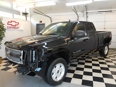 2010 silverado ext cab 4x4 z71 44k no reserve salvage rebuilable