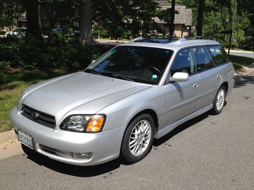 2002 subaru legacy gt wagon 4-door 2.5l, 65k miles, one owner, silver