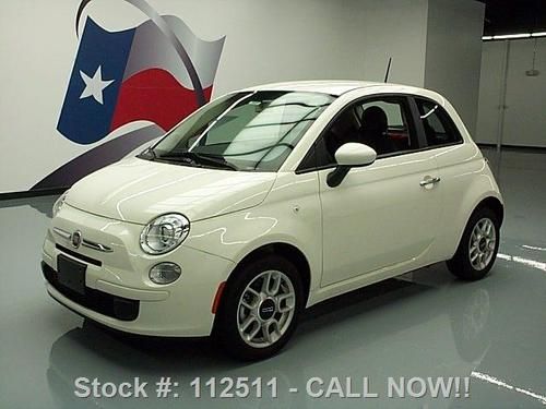 2012 fiat 500 pop auto cruise ctrl xenons only 114 mi! texas direct auto