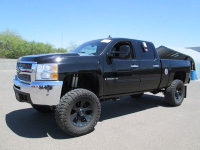 2009 lifted 4x4 4wd black v8 automatic miles:47k crew cab pickup truck