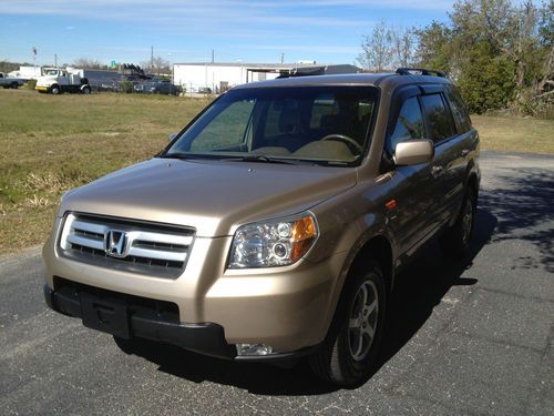 2005 honda pilot ex-l leather, dvd, sunroof, 3rd row, clean!