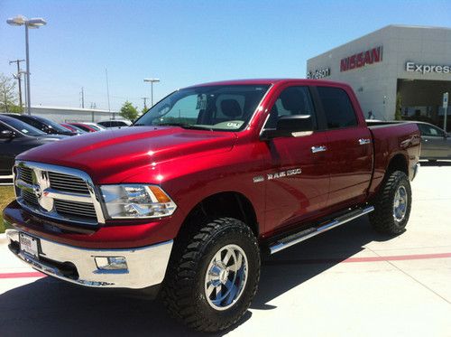 2012 dodge ram lone star 4x4 hemi crew cab navi 1500 lifted pickup truck