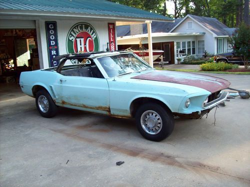 1969 ford mustang convertible v8 disc brake