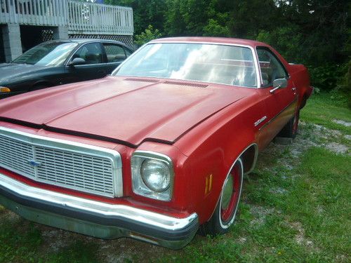 1977 chevrolet el camino classic project rare double headlight cherry car