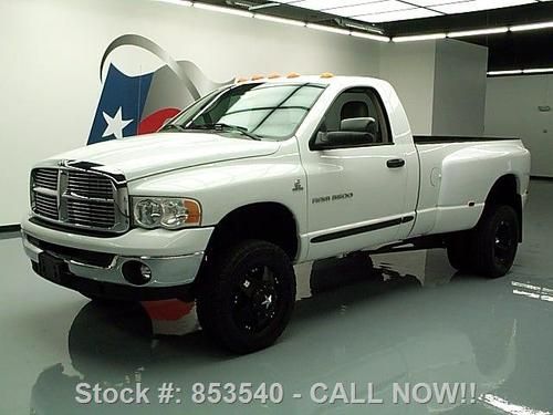 2005 dodge ram 3500 reg cab 5.9 diesel drw 4x4 lift 62k texas direct auto