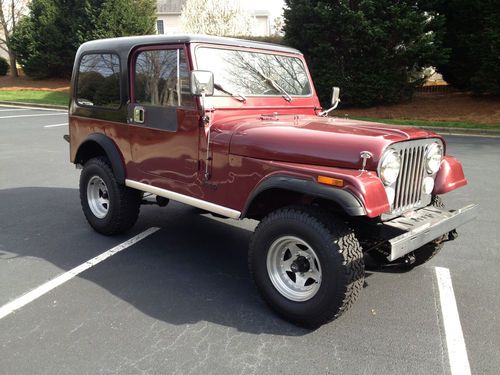 1981 jeep cj7 laredo 4x4 -  hard top, hard doors - 4.2l six cylinder