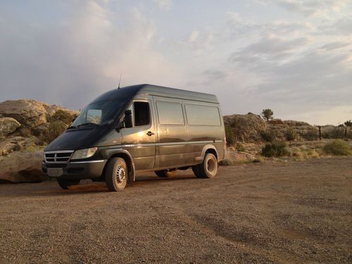 2003 dodge sprinter 3500 115k miles black with finished back