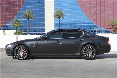 2009 maserati quattroporte s+grigio granito+20" trident wheel+just serviced+cpo