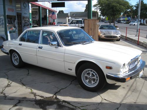 1986 jaguar xj6 white sedan 4.2l