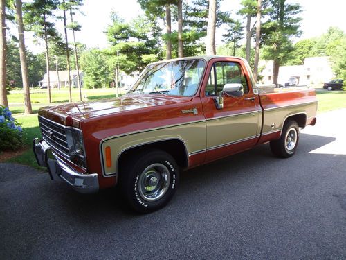 1976 chevy c-10 silverado 454 big block engine factory air down south truck