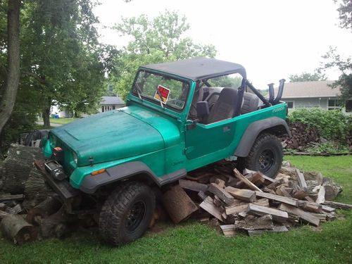 1990 jeep yj green/black see description for specs!