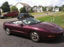 1995 pontiac firebird base convertible 2-door 3.4l