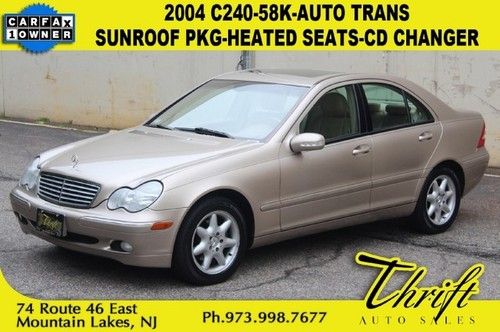 2004 c240-58k-auto trans-sunroof pkg-heated seats-cd changer