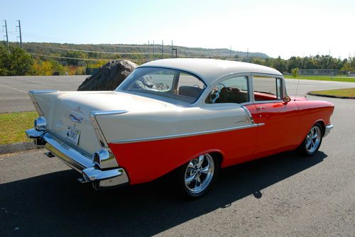 1957 CHEVROLET 150 Post with 350 crate engine. Complete frame on restoration!!, image 6