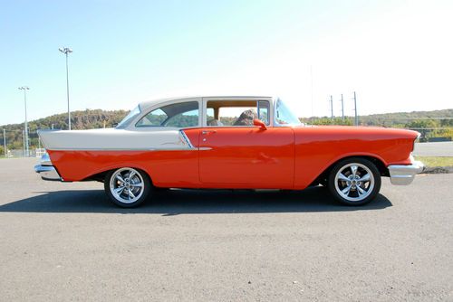 1957 CHEVROLET 150 Post with 350 crate engine. Complete frame on restoration!!, image 8