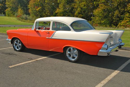 1957 CHEVROLET 150 Post with 350 crate engine. Complete frame on restoration!!, image 10