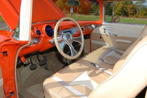 1957 CHEVROLET 150 Post with 350 crate engine. Complete frame on restoration!!, image 14