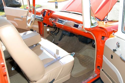 1957 CHEVROLET 150 Post with 350 crate engine. Complete frame on restoration!!, image 17