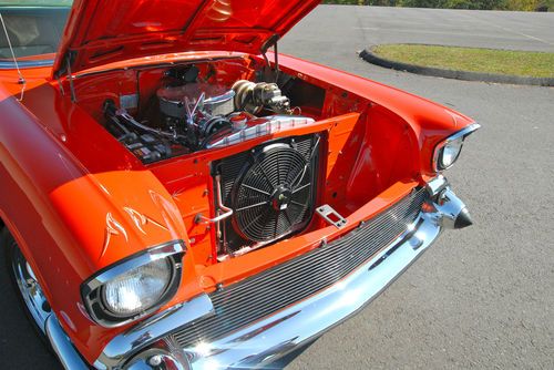 1957 CHEVROLET 150 Post with 350 crate engine. Complete frame on restoration!!, image 20