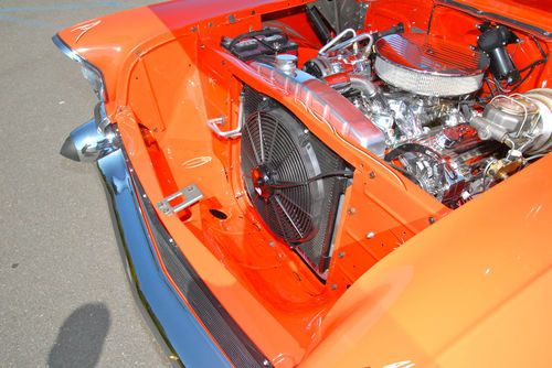 1957 CHEVROLET 150 Post with 350 crate engine. Complete frame on restoration!!, image 21