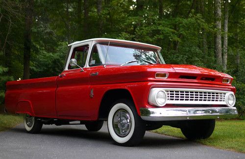 1963 chevrolet c10 pickup fleetside 292 restored wood bed chevy