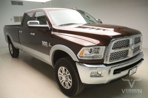 2013 srw laramie crew 4x4 longbed navigation uconnect leather heated diesel