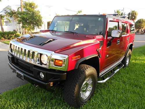 2005 hummer h2 wagon---luxury collection---70k miles---navi---3rd row seat-clean