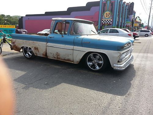 1961 chevy apache truck rat rod air ride 5 lug disc brakes foose wheels project