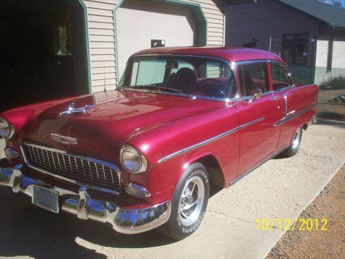 1955 chevy bel air  2 door post coupe