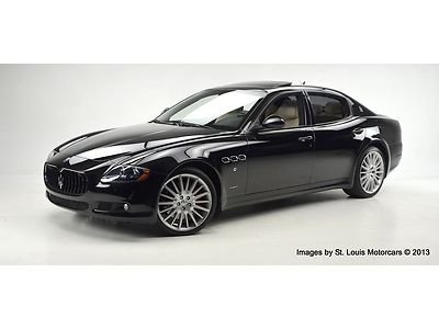 2011 maserati quattroporte s nero pearl beige 1-owner 13.8k fact.warranty 09/15