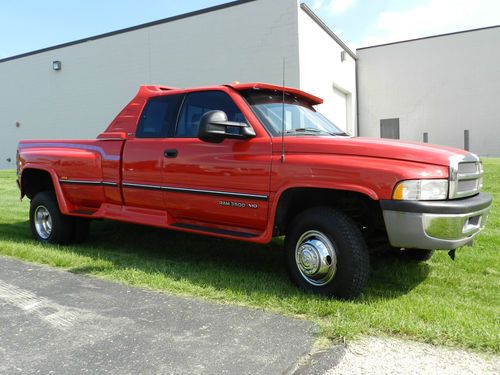 1996 dodge 3500 slt 4x4 pick up truck dually nice hauler 64k miles!