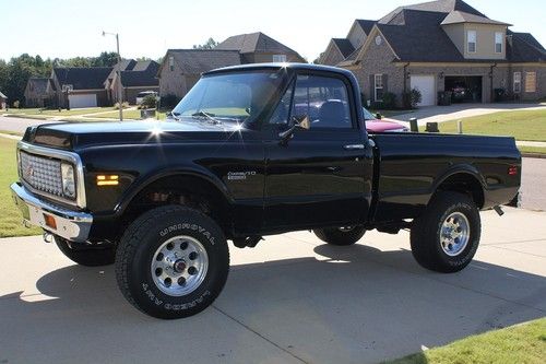 1972 chevrolet c10 4x4 restored black beauty