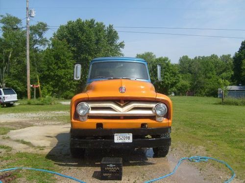 **custom classic 1955 ford rat rod w/ flat dump bed for sale ** - $7500