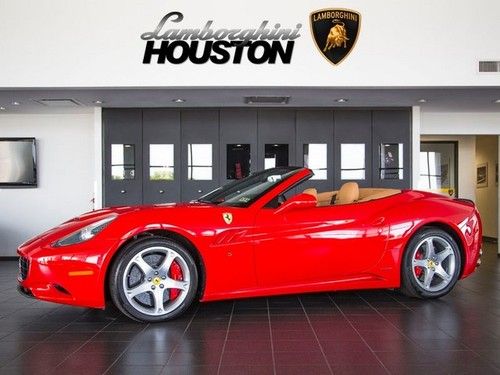 2009 ferrari california 2+2 convertible red nav power daytona shields carbon