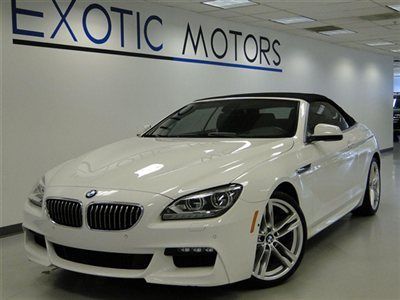 2012 bmw 640i conv't! nav rearcam pdc hud cold/m-sport-pkg xenon waranty 20"whls