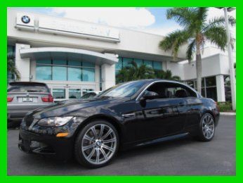 12 certified jet black 4l v8 m-3 double clutch convertible *navigation *florida