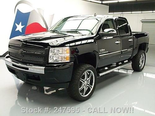 2010 chevy silverado texas ed lt crew lift leather 22's texas direct auto