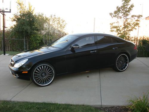 2006 mercedes-benz cls500 low 70,000 miles black loaded navi 22 inch wheels