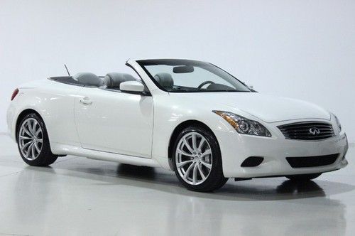 10 g37s sport convertible navigation premium white only 6k miles! rare