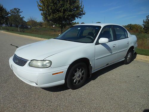 1998 chevrolet malibu ls v6 white runs/drives no reserve