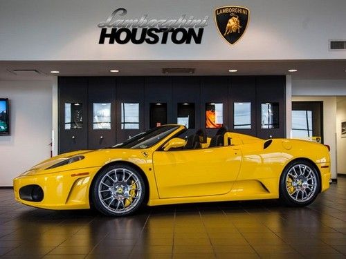 2008 ferrari f430 f1 spider yellow challenge rims carbon fiber bose 6k mi