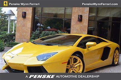 2012 lamborghini aventador lp700-4 giallo orion penske wynn las vegas 7027702000